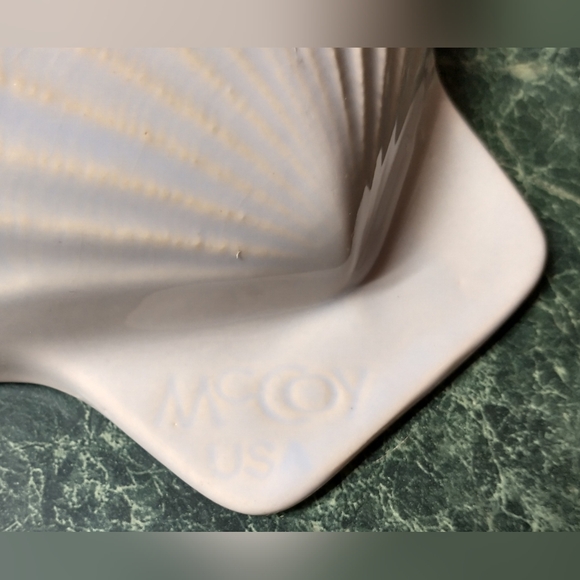 Vintage McCoy Pottery Seashell Clamshell Islander Dish Light Blue USA - Picture 7 of 8